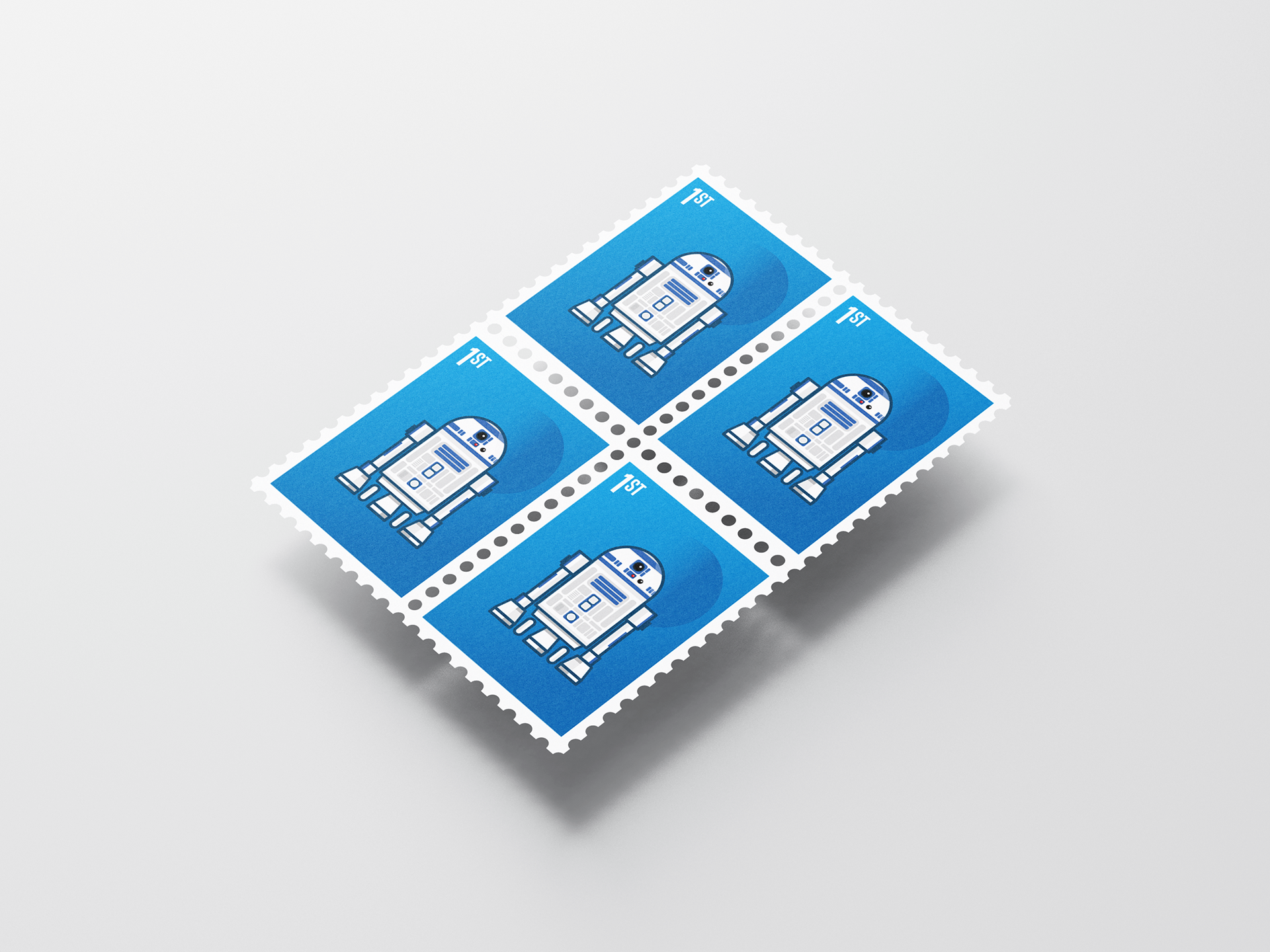 Droid stamp illustration 3