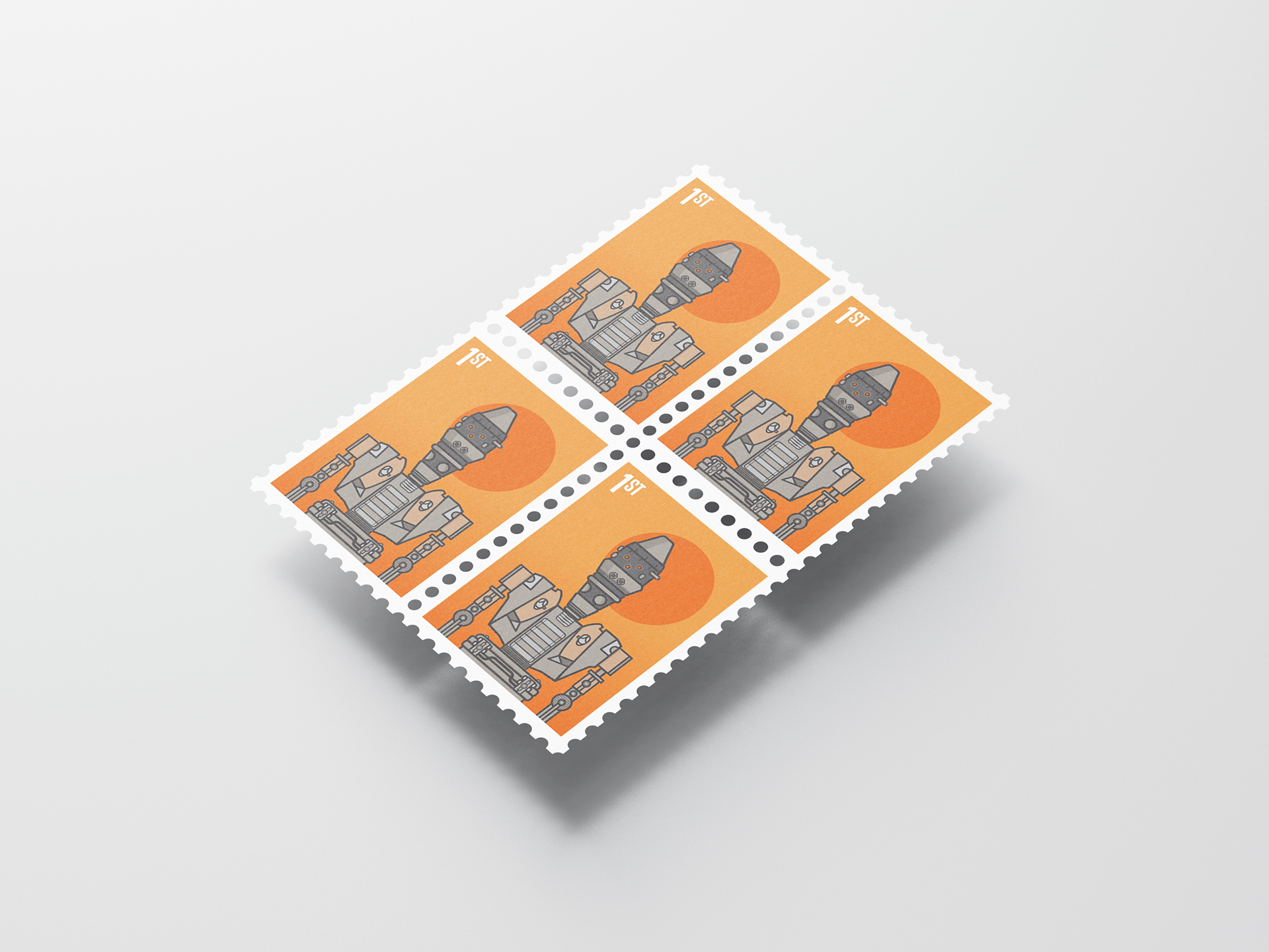 Droid stamp illustration 12