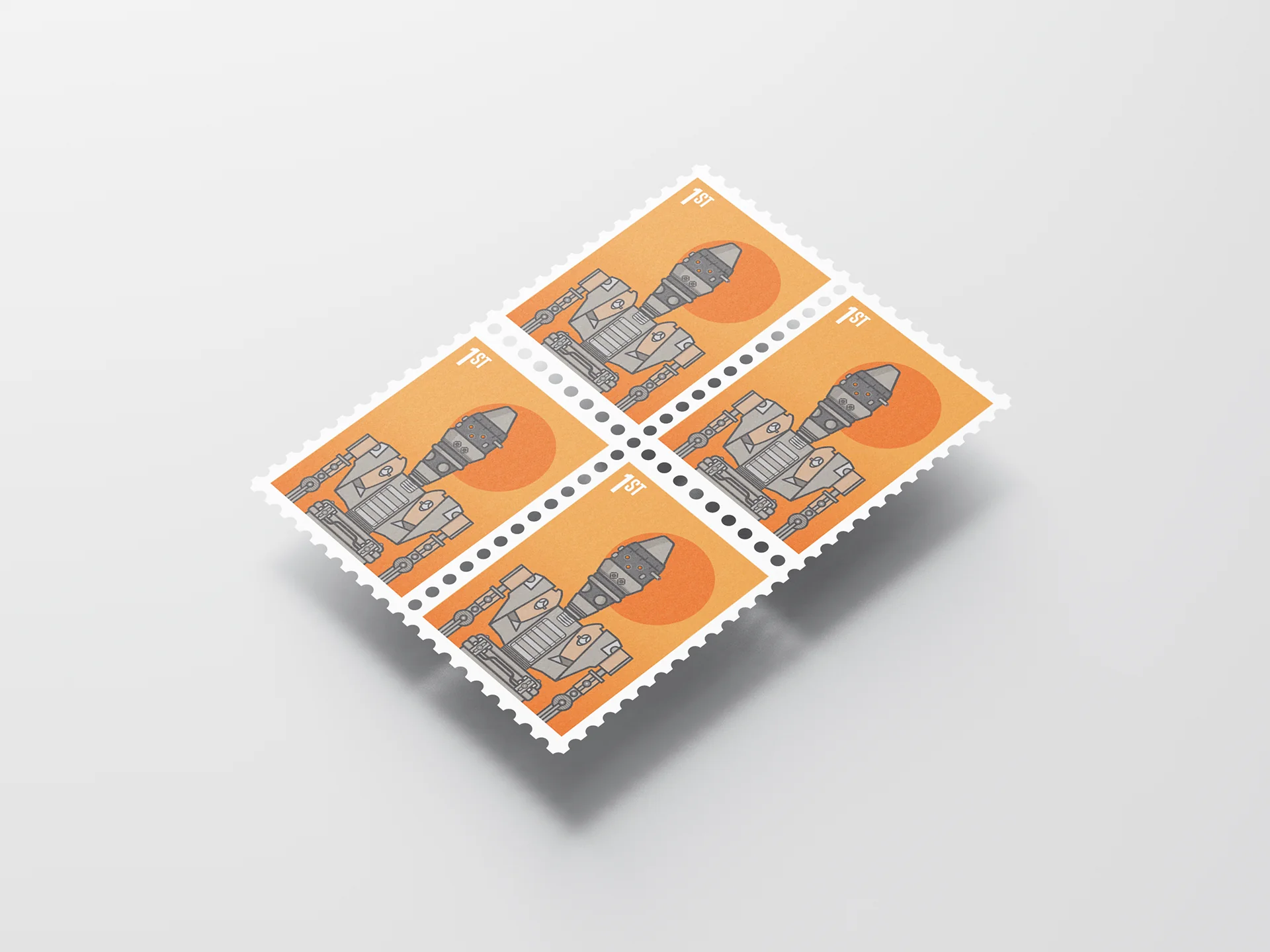 Droid stamp illustration 12