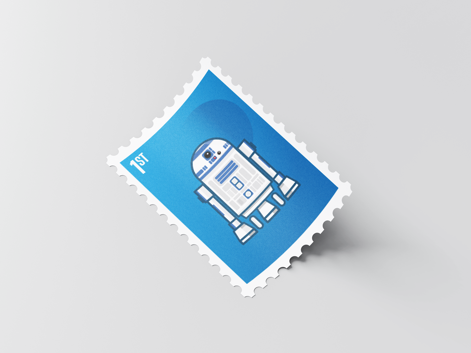 Droid stamp illustration 2